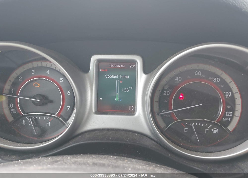 2013 DODGE JOURNEY SXT VIN: 3C4PDCBB1DT634512