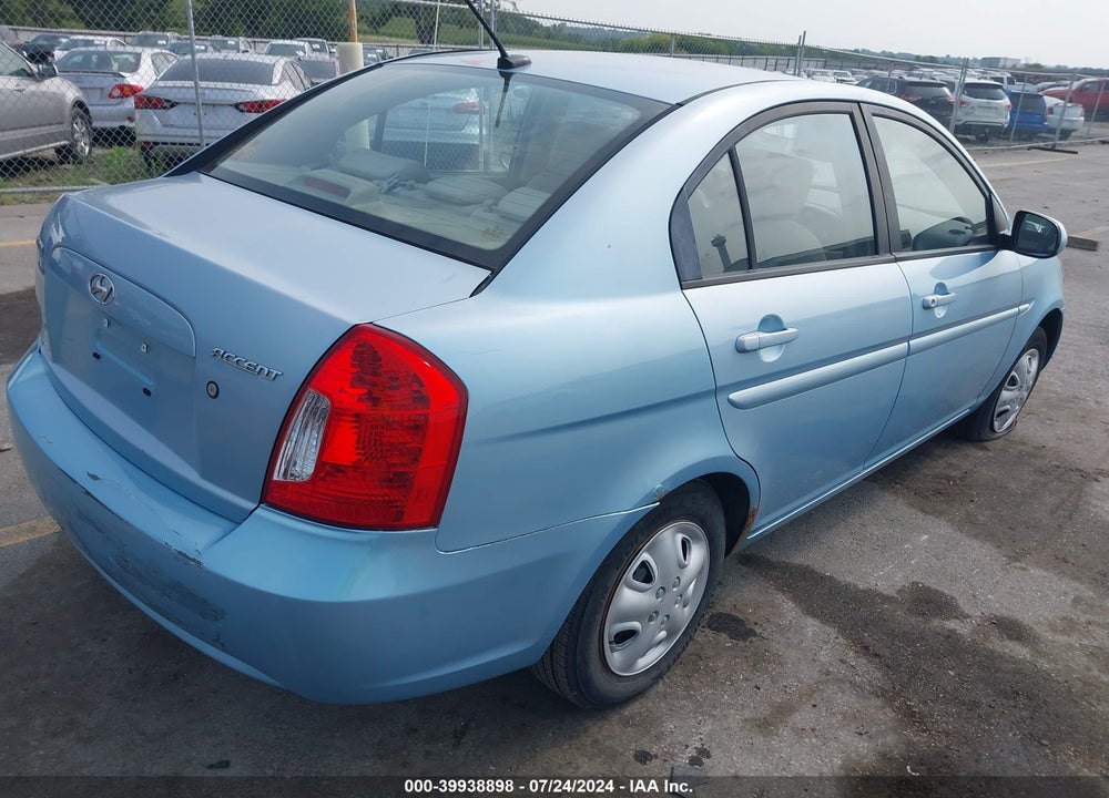 2010 HYUNDAI ACCENT GLS VIN: KMHCN4AC2AU401215