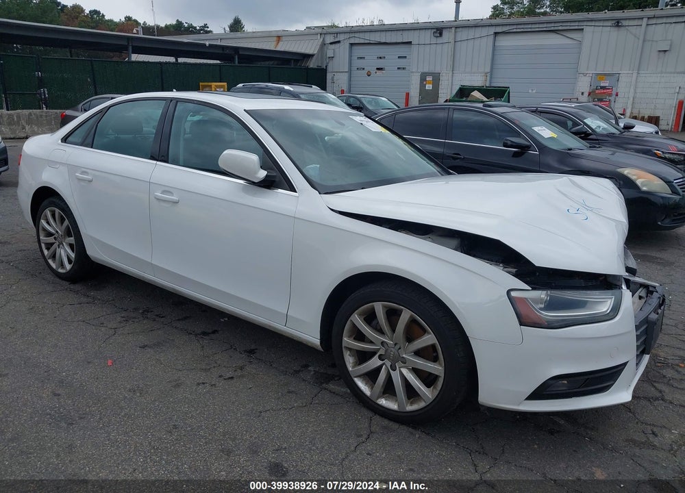 2013 AUDI A4 2.0T PREMIUM VIN: WAUFFAFL8DN006845