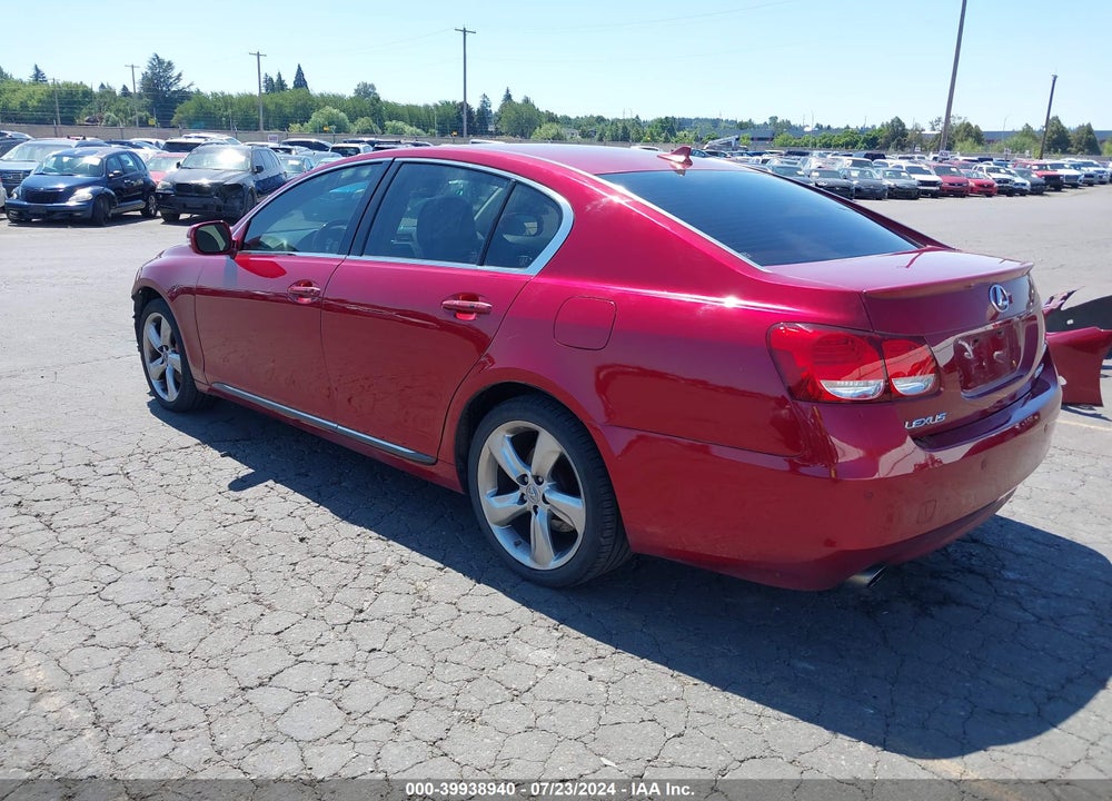 2008 LEXUS GS 350 VIN: JTHBE96S080037762