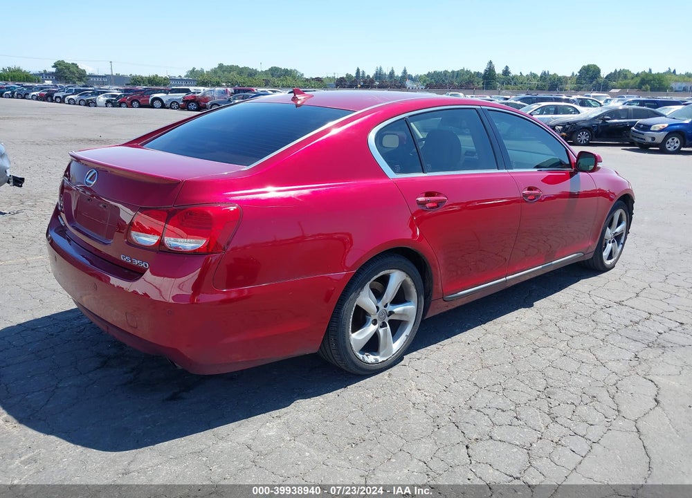 2008 LEXUS GS 350 VIN: JTHBE96S080037762