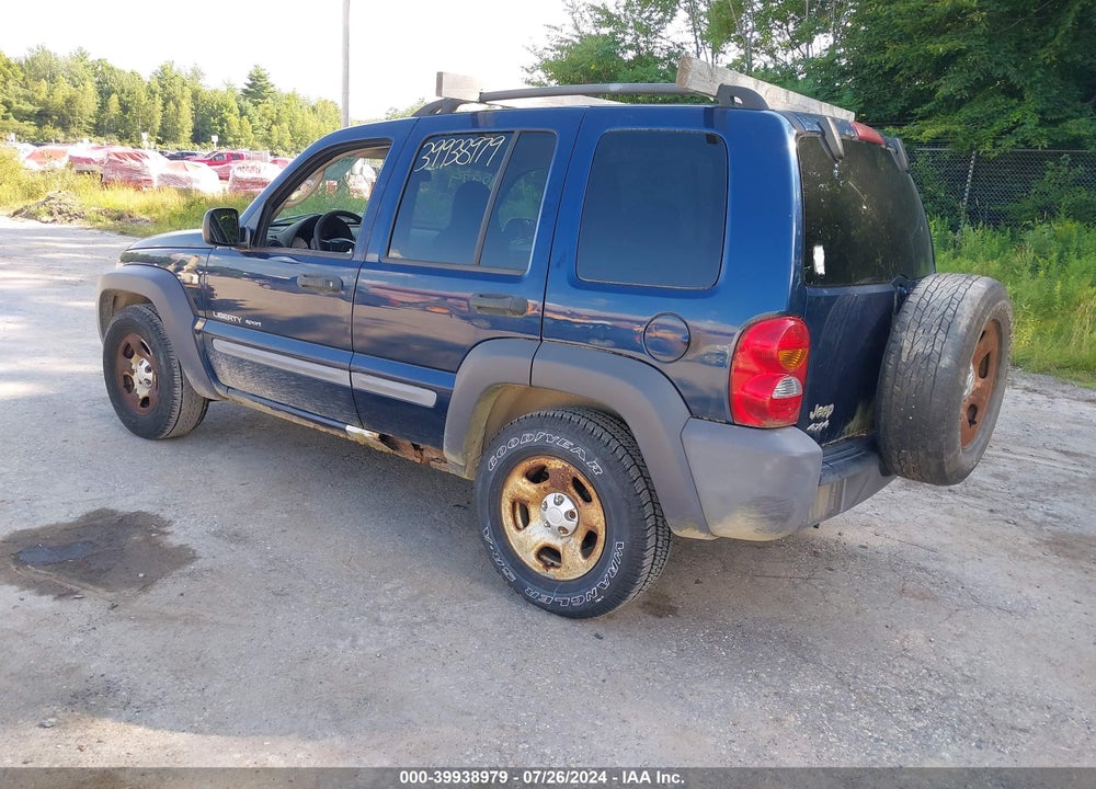 2003 JEEP LIBERTY SPORT VIN: 1J4GL48K73W575632