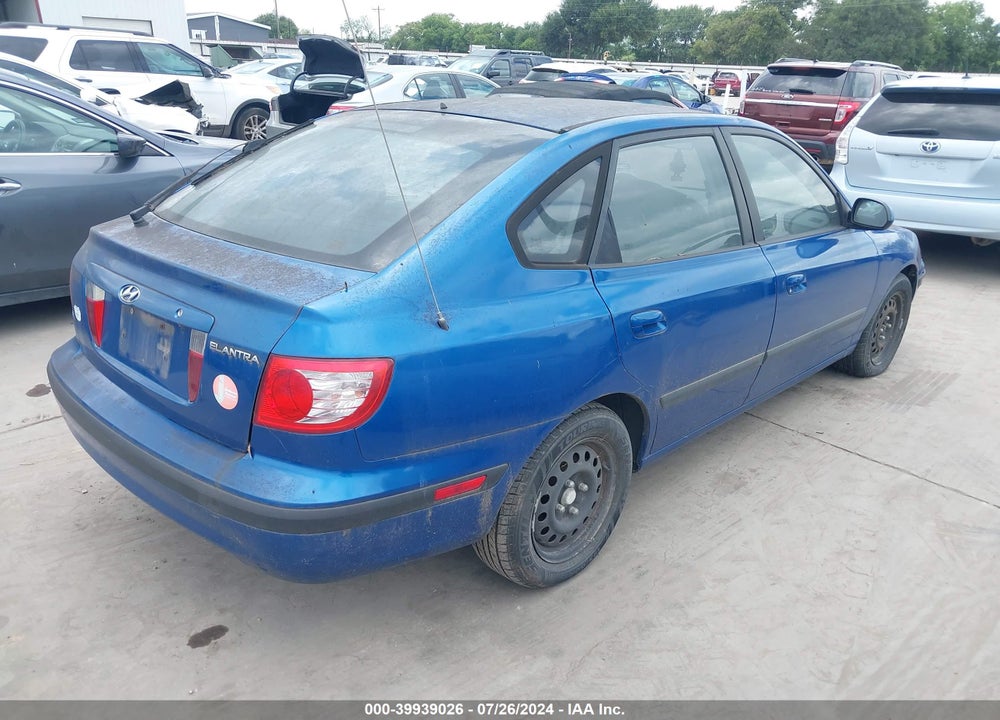 2006 HYUNDAI ELANTRA GLS/GT VIN: KMHDN56D96U202536