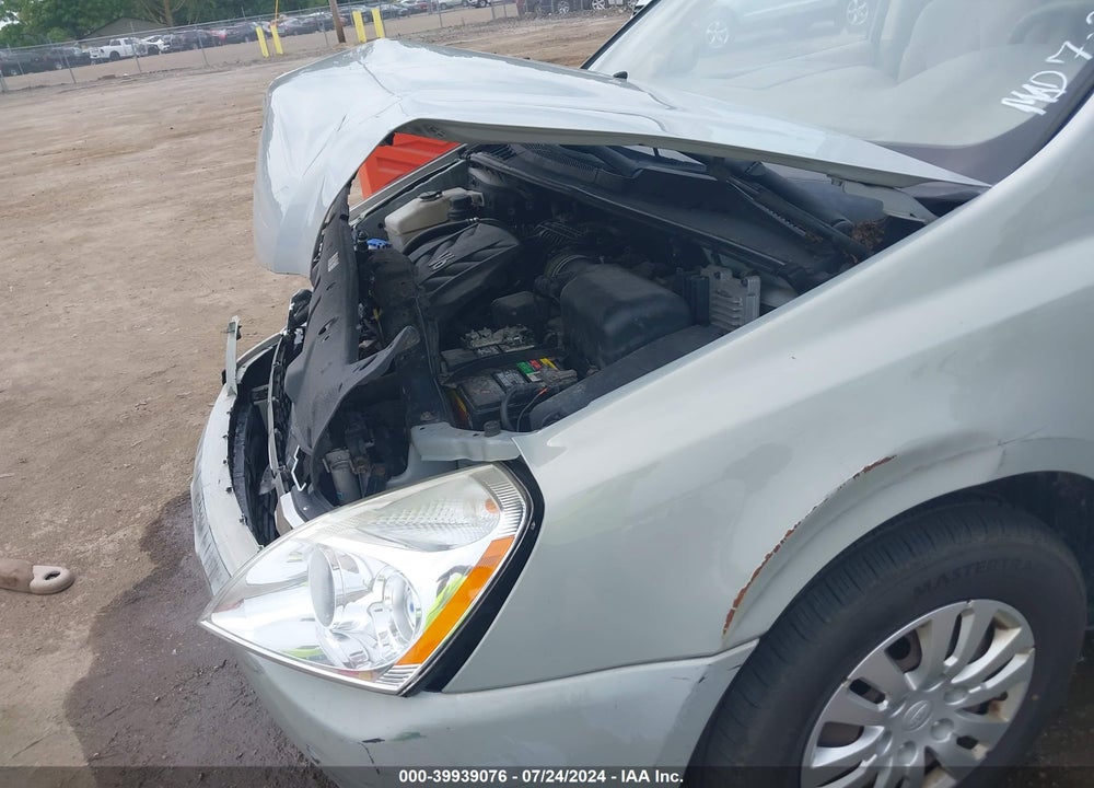 2012 KIA SEDONA LX VIN: KNDMG4C76C6475389