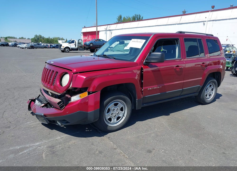 2012 JEEP PATRIOT SPORT VIN: 1C4NJRBB7CD583640
