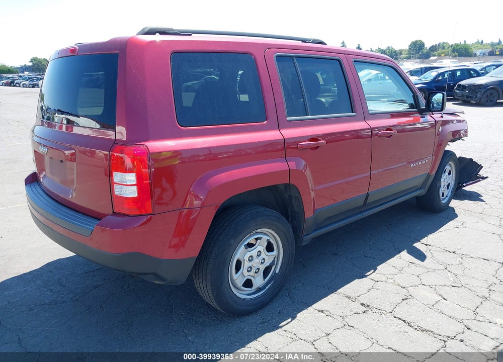 2012 JEEP PATRIOT SPORT VIN: 1C4NJRBB7CD583640