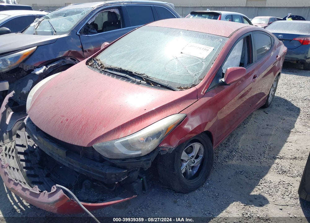 2015 HYUNDAI ELANTRA SE VIN: 5NPDH4AE4FH646245