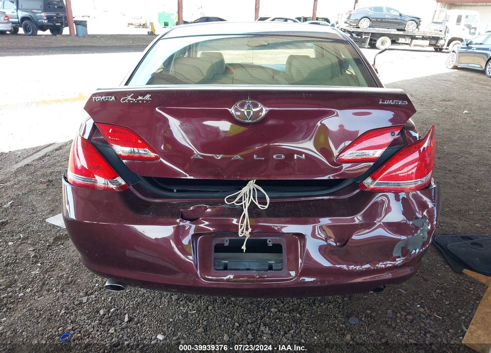 2005 TOYOTA AVALON LIMITED VIN: 4T1BK36B05U017924