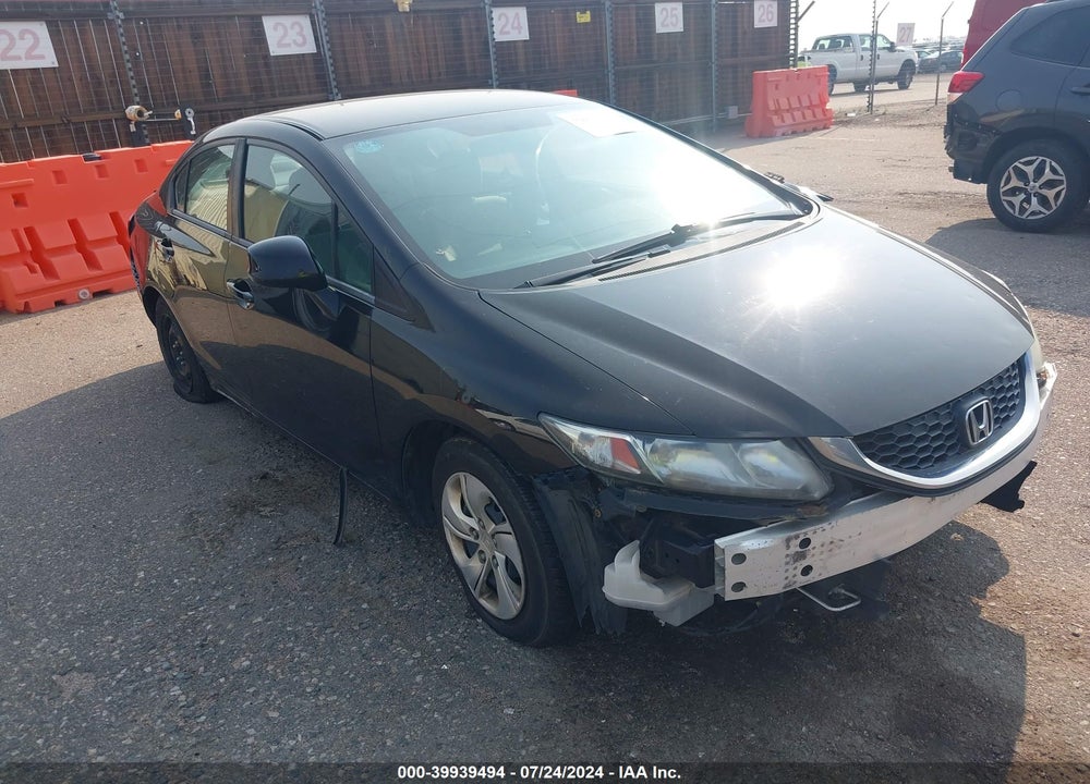 2013 HONDA CIVIC LX VIN: 19XFB2F52DE274557