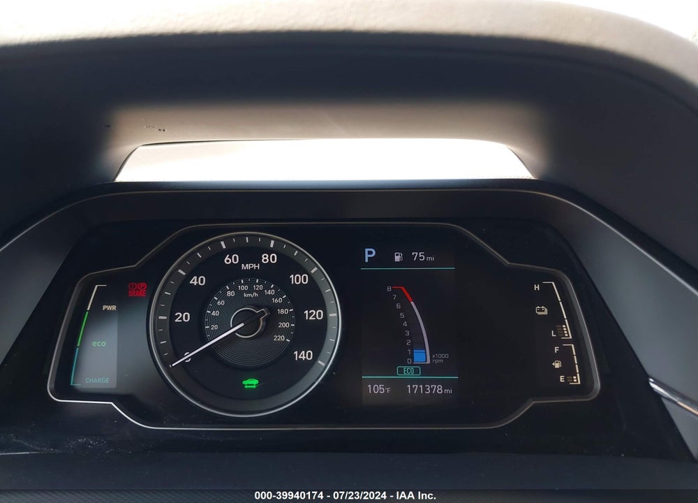 2020 HYUNDAI IONIQ HYBRID BLUE VIN: KMHC65LCXLU213691