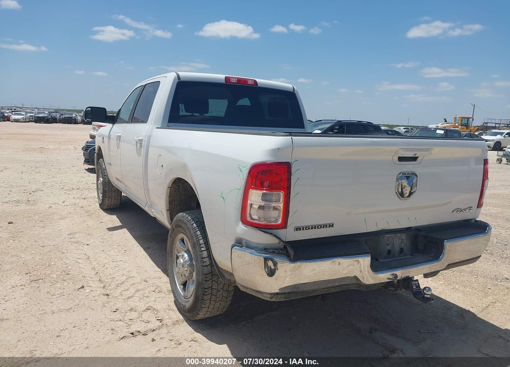2021 RAM 2500 BIG HORN 4X4 6'4 BOX VIN: 3C6UR5DL4MG674539