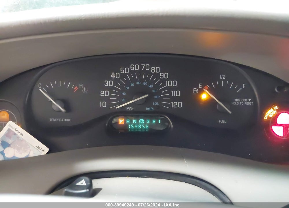 2003 BUICK CENTURY CUSTOM VIN: 2G4WS52J231225385
