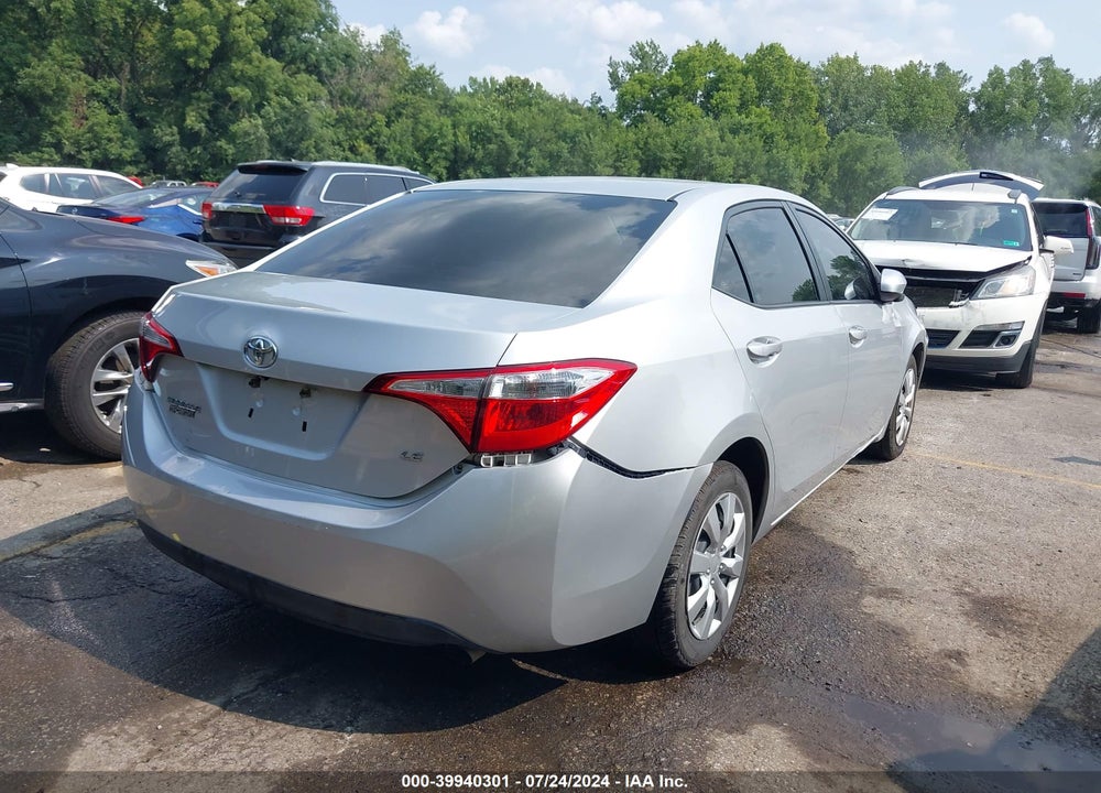 2014 TOYOTA COROLLA LE VIN: 5YFBURHE4EP071684