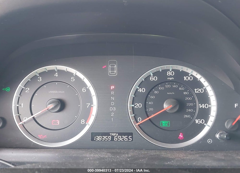 2012 HONDA ACCORD 2.4 EX VIN: 1HGCP2F70CA011136