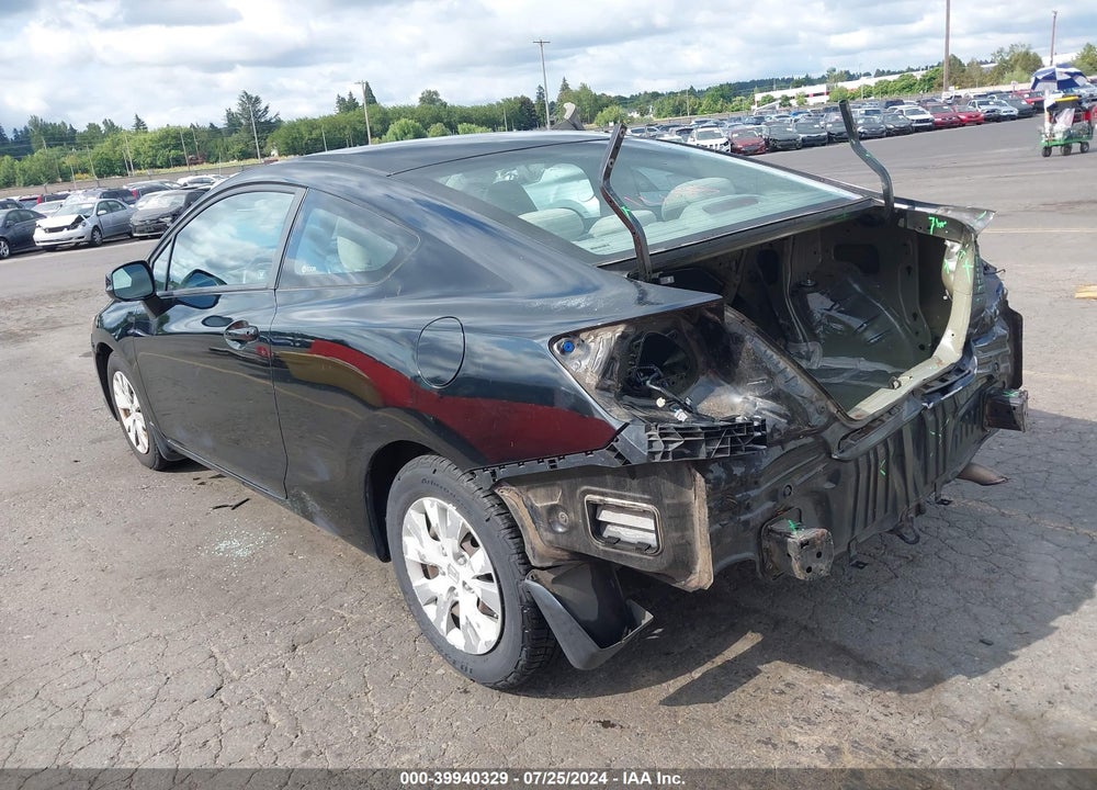 2012 HONDA CIVIC LX VIN: 2HGFG3B5XCH538044