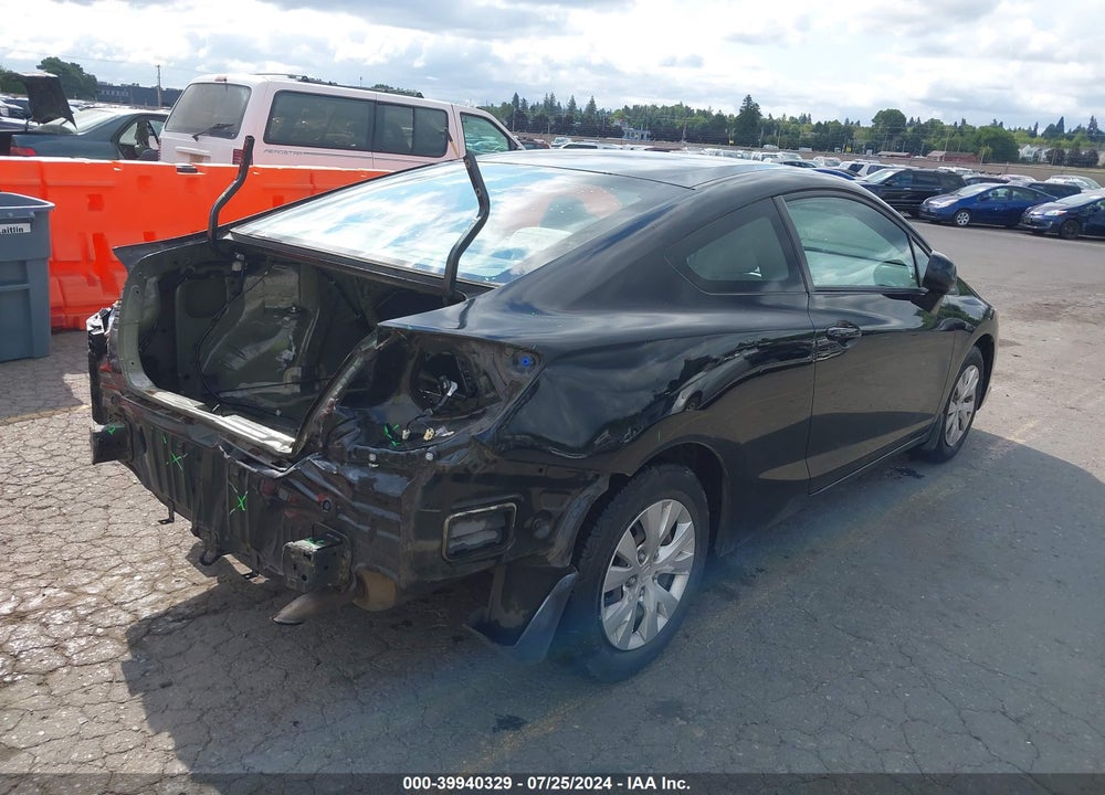 2012 HONDA CIVIC LX VIN: 2HGFG3B5XCH538044