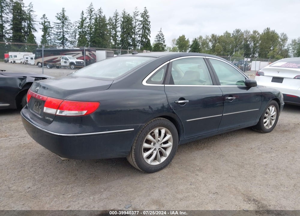 2007 HYUNDAI AZERA SE/LIMITED VIN: KMHFC46FX7A186036