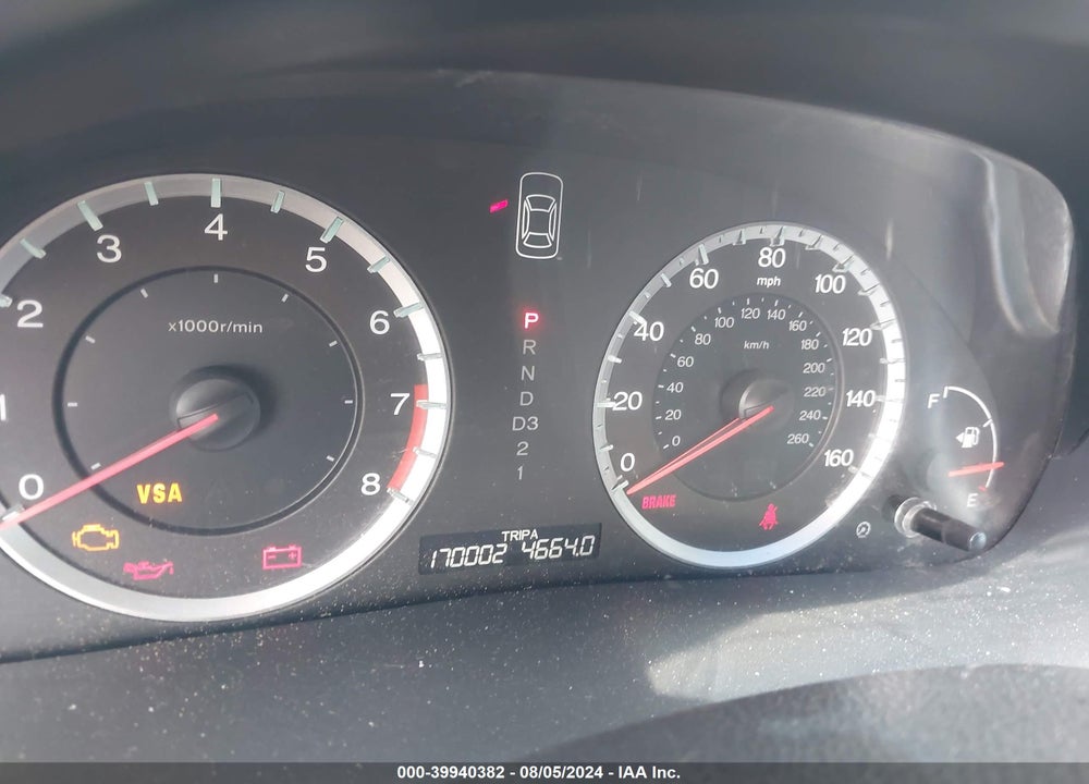 2009 HONDA ACCORD 3.5 EX VIN: 1HGCP36789A039992