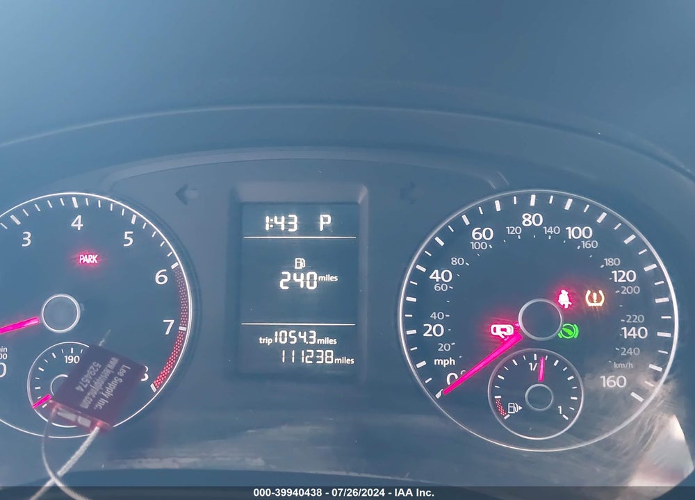 2014 VOLKSWAGEN PASSAT 2.5L S VIN: 1VWAP7A33EC026662