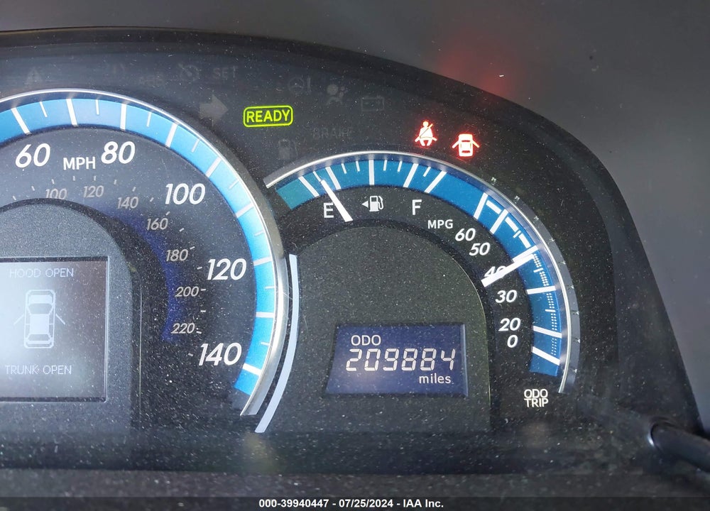 2012 TOYOTA CAMRY HYBRID XLE VIN: 4T1BD1FK4CU050064