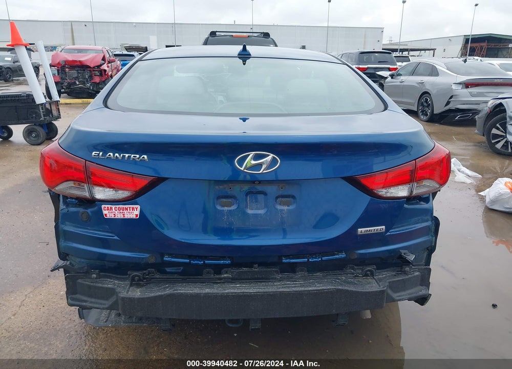 2014 HYUNDAI ELANTRA LIMITED VIN: KMHDH4AEXEU097053