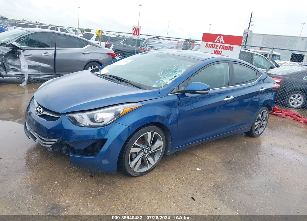 2014 HYUNDAI ELANTRA LIMITED VIN: KMHDH4AEXEU097053
