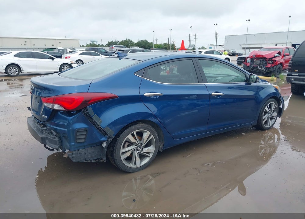 2014 HYUNDAI ELANTRA LIMITED VIN: KMHDH4AEXEU097053