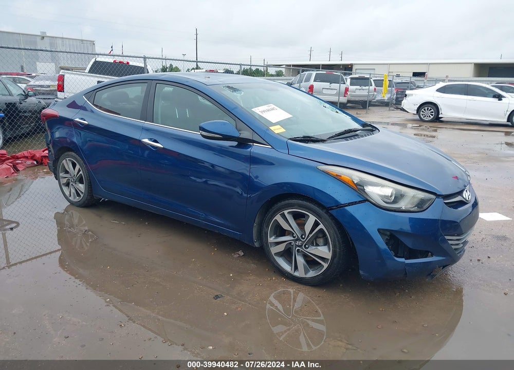 2014 HYUNDAI ELANTRA LIMITED VIN: KMHDH4AEXEU097053