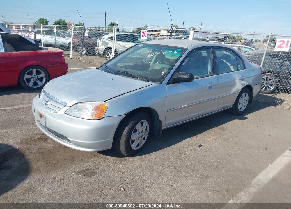 2003 HONDA CIVIC LX VIN: 2HGES16503H568873