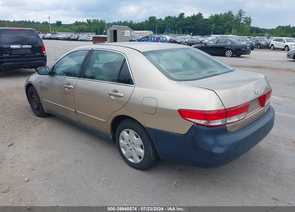 2003 HONDA ACCORD 2.4 LX VIN: 1HGCM56363A018986