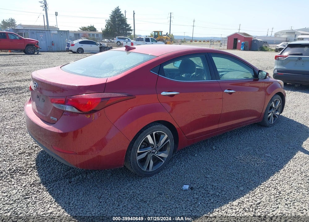 2016 HYUNDAI ELANTRA LIMITED VIN: 5NPDH4AE6GH657118