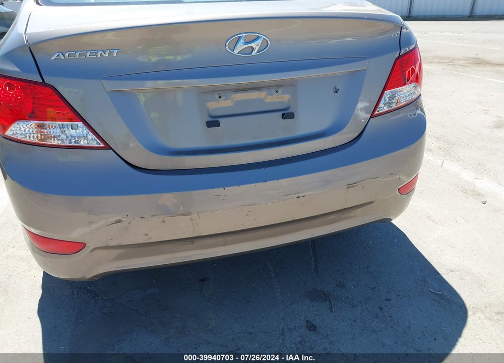 2014 HYUNDAI ACCENT GLS VIN: KMHCT4AE9EU627555