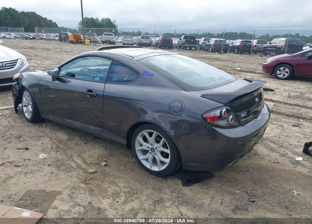 2008 HYUNDAI TIBURON GT/GT LIMITED/SE VIN: KMHHN66F48U278662