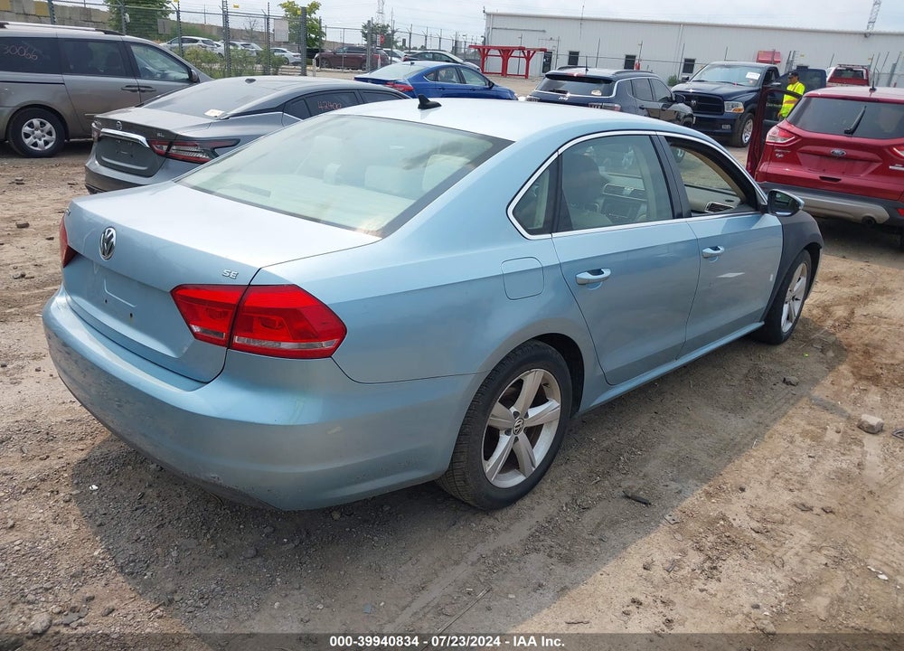 2012 VOLKSWAGEN PASSAT 2.5L SE VIN: 1VWBP7A39CC033455