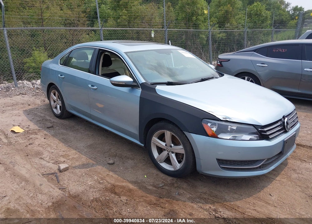 2012 VOLKSWAGEN PASSAT 2.5L SE VIN: 1VWBP7A39CC033455