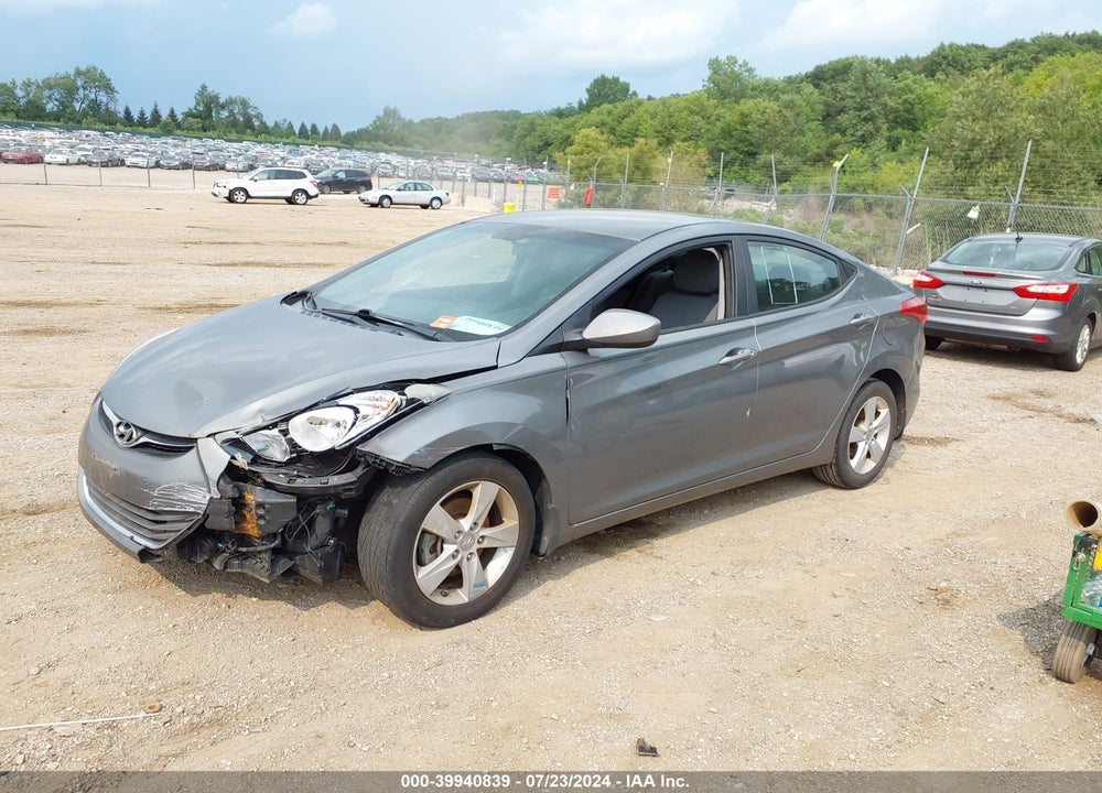 2013 HYUNDAI ELANTRA GLS VIN: 5NPDH4AE5DH345464