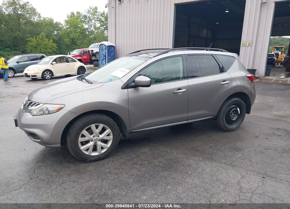 2012 NISSAN MURANO SL VIN: JN8AZ1MW6CW201129