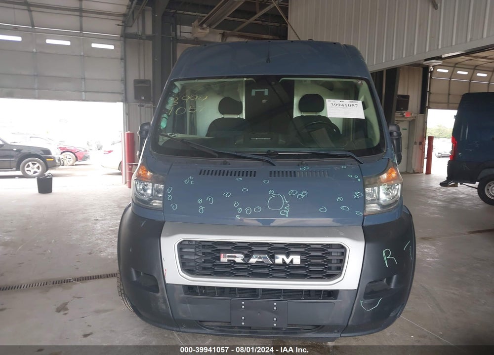 2019 RAM PROMASTER 2500 HIGH ROOF 159 WB VIN: 3C6TRVDG3KE516880