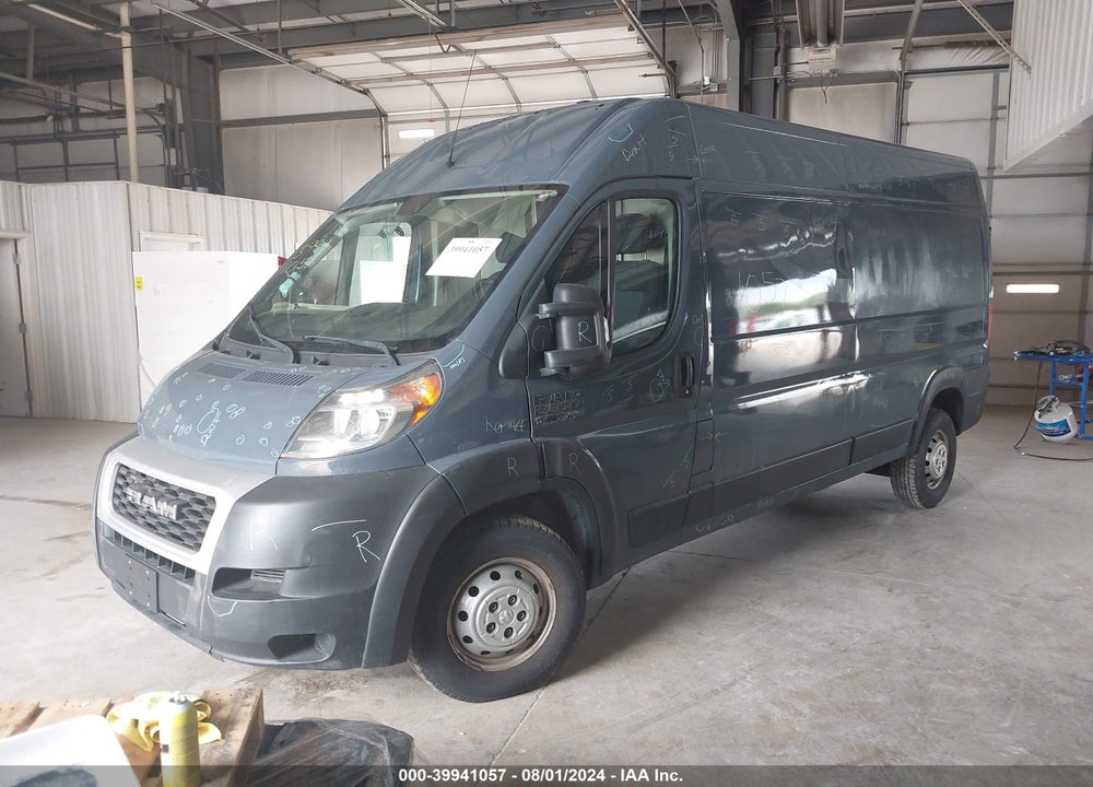 2019 RAM PROMASTER 2500 HIGH ROOF 159 WB VIN: 3C6TRVDG3KE516880