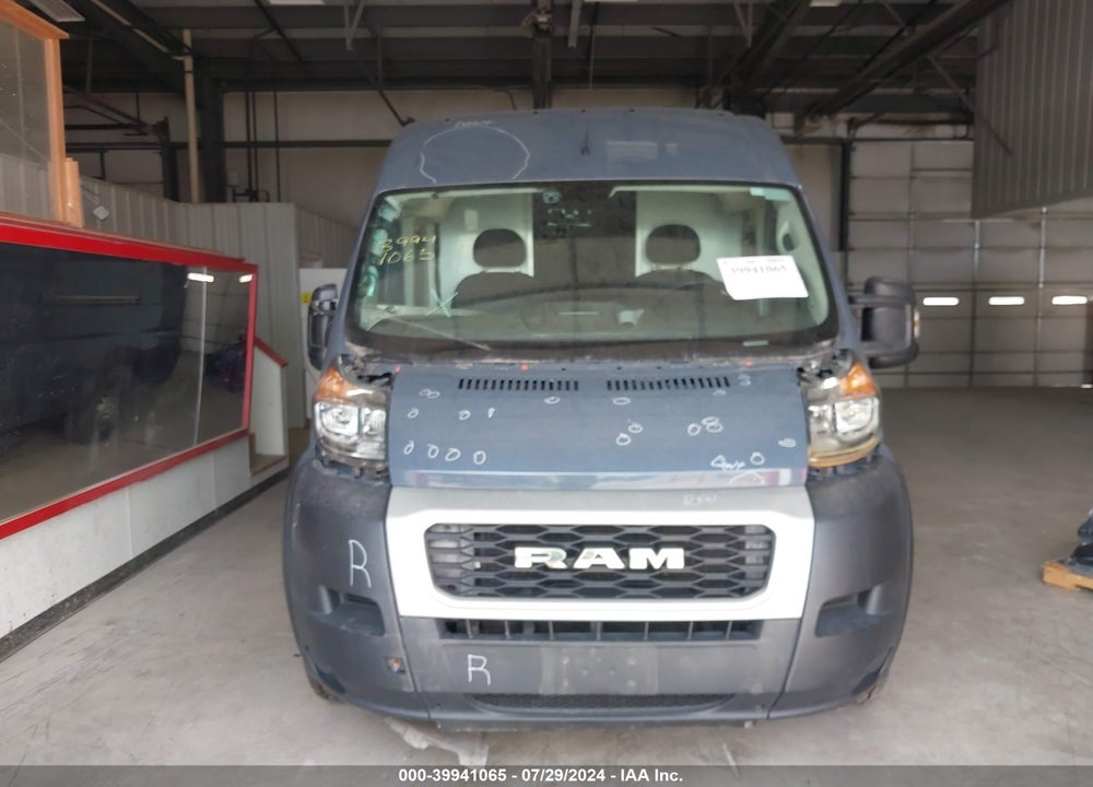 2019 RAM PROMASTER 3500 CARGO VAN HIGH ROOF 159 WB EXT VIN: 3C6URVJG3KE551301