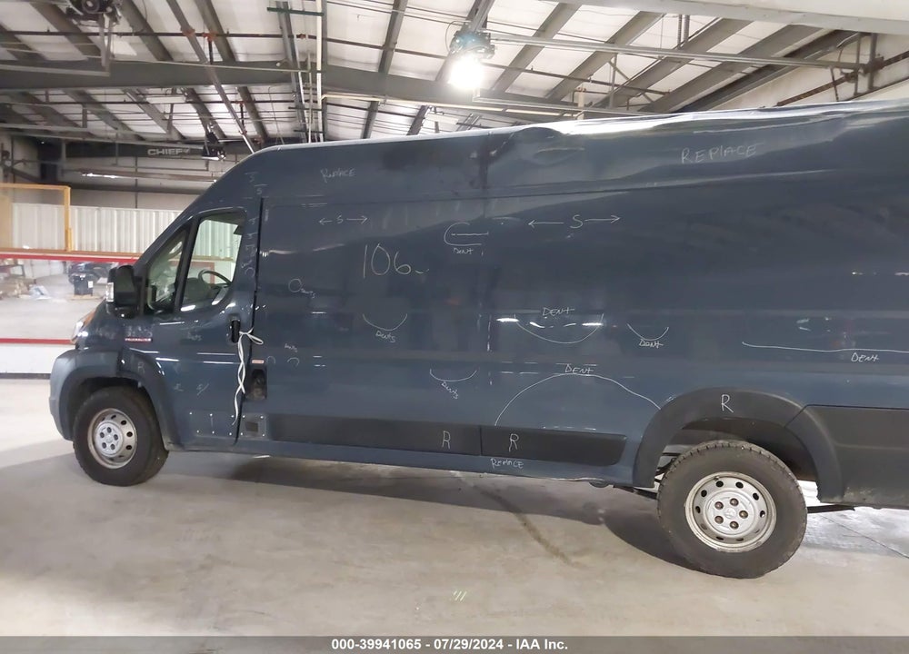 2019 RAM PROMASTER 3500 CARGO VAN HIGH ROOF 159 WB EXT VIN: 3C6URVJG3KE551301