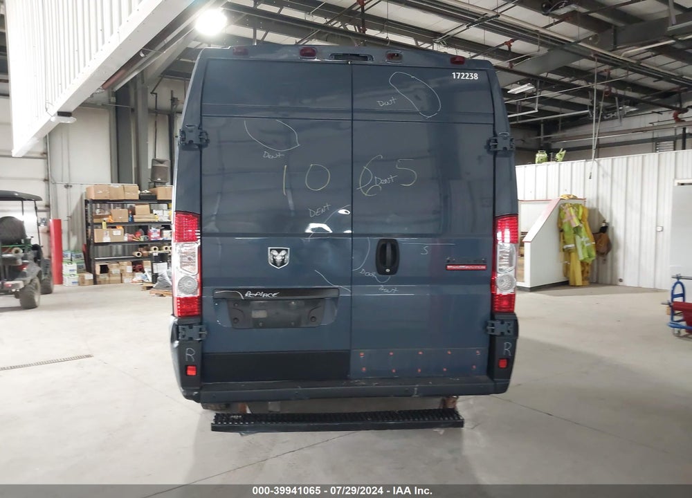 2019 RAM PROMASTER 3500 CARGO VAN HIGH ROOF 159 WB EXT VIN: 3C6URVJG3KE551301