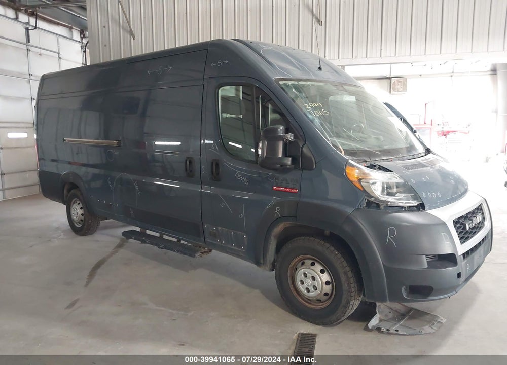 2019 RAM PROMASTER 3500 CARGO VAN HIGH ROOF 159 WB EXT VIN: 3C6URVJG3KE551301