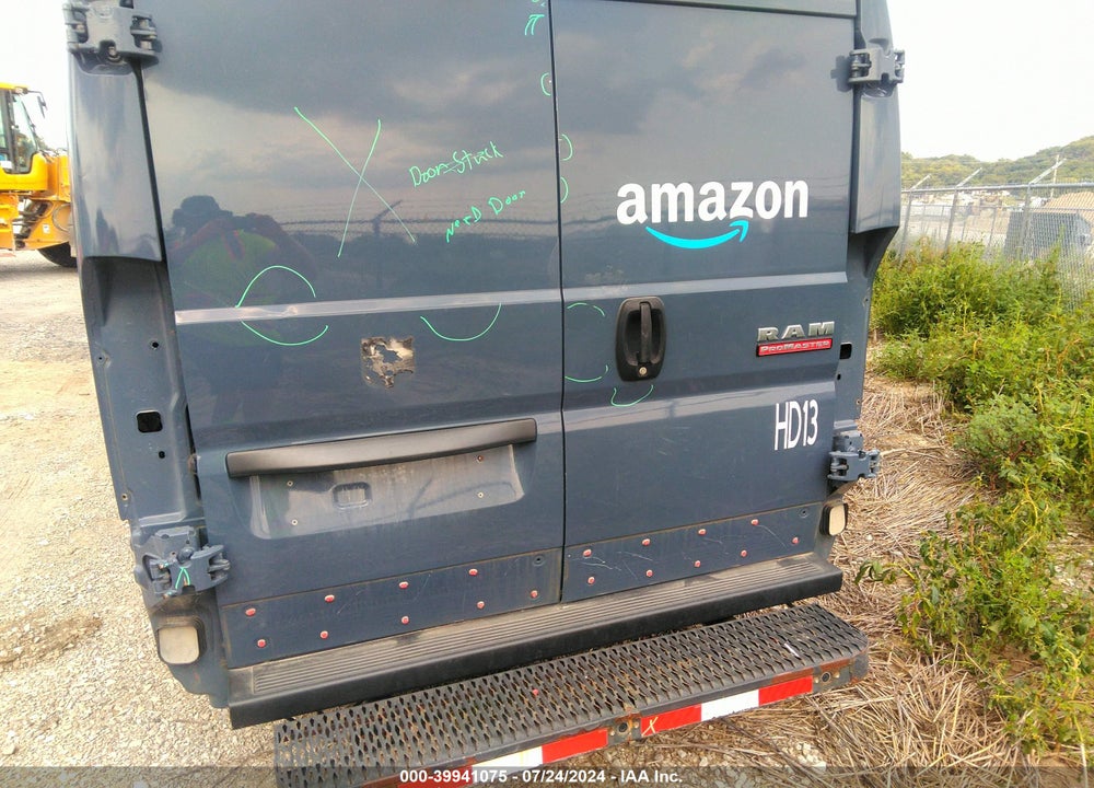 2020 RAM PROMASTER 3500 CARGO VAN HIGH ROOF 159 WB EXT VIN: 3C6URVJGXLE113084