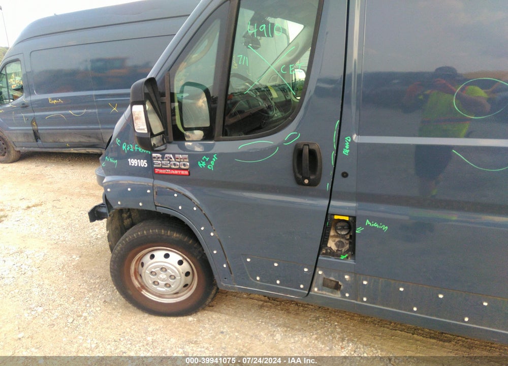 2020 RAM PROMASTER 3500 CARGO VAN HIGH ROOF 159 WB EXT VIN: 3C6URVJGXLE113084
