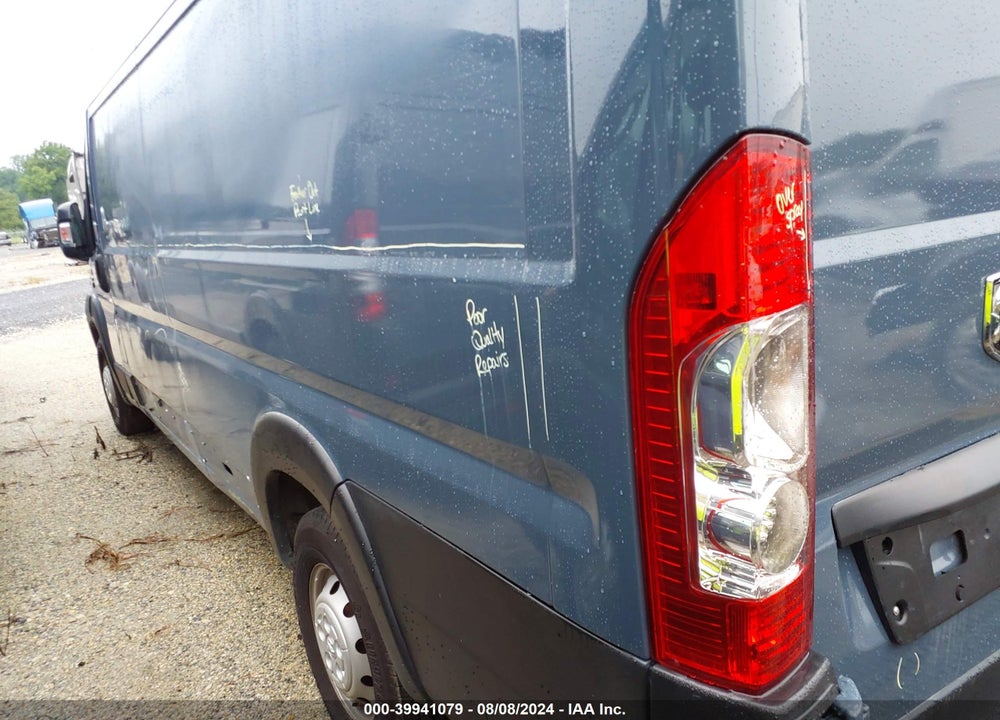 2020 RAM PROMASTER 3500 CARGO VAN HIGH ROOF 159 WB EXT VIN: 3C6URVJG7LE124995