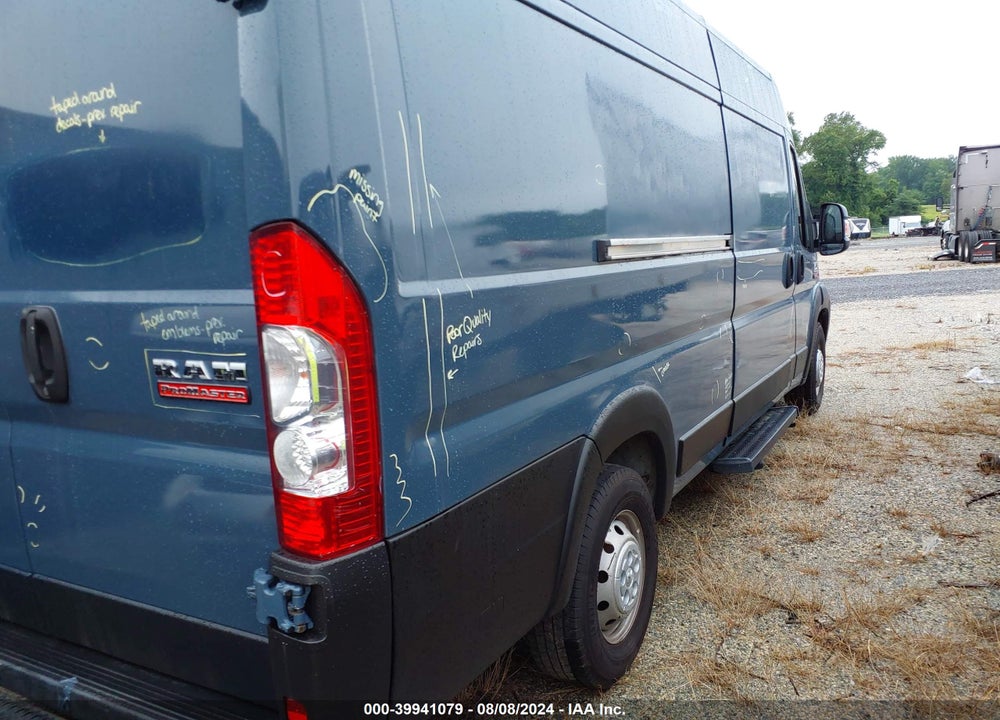 2020 RAM PROMASTER 3500 CARGO VAN HIGH ROOF 159 WB EXT VIN: 3C6URVJG7LE124995
