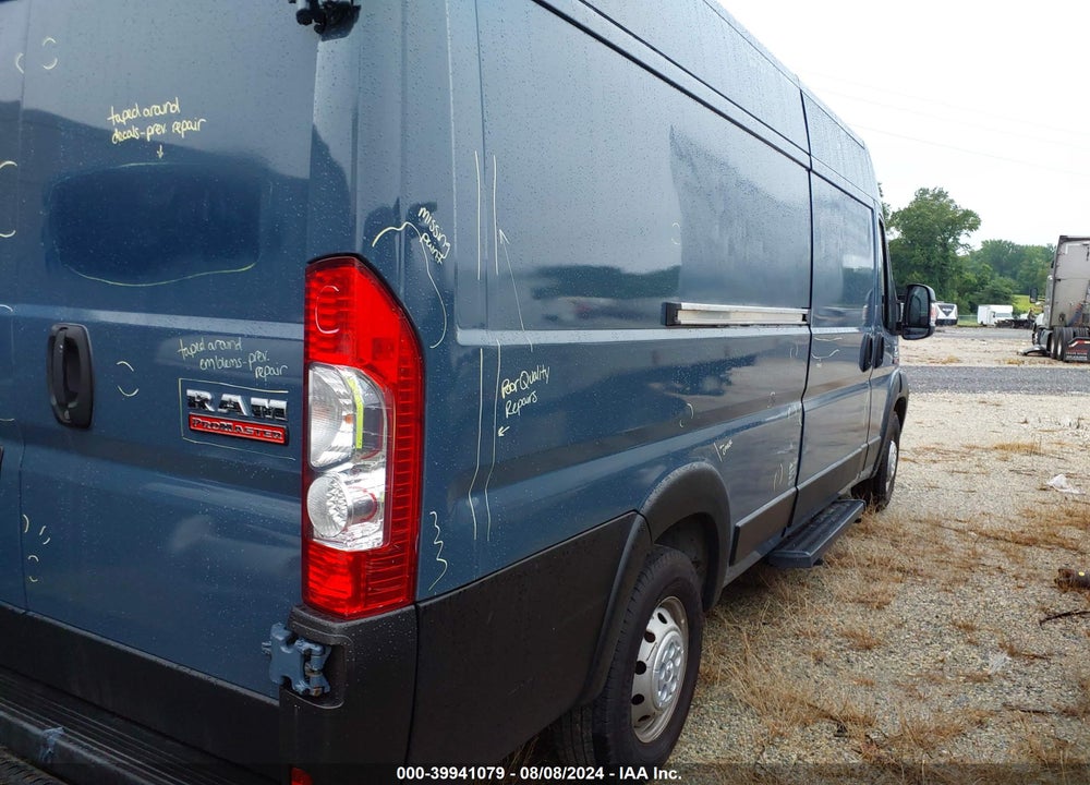 2020 RAM PROMASTER 3500 CARGO VAN HIGH ROOF 159 WB EXT VIN: 3C6URVJG7LE124995
