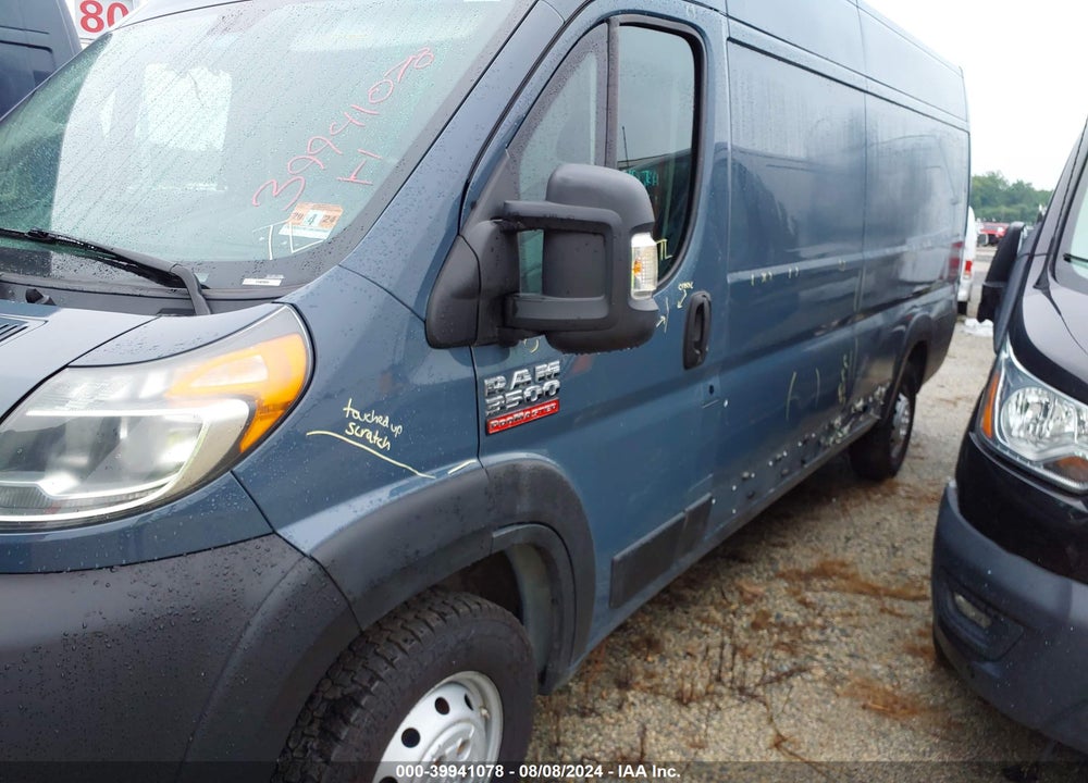 2020 RAM PROMASTER 3500 CARGO VAN HIGH ROOF 159 WB EXT VIN: 3C6URVJG1LE124989
