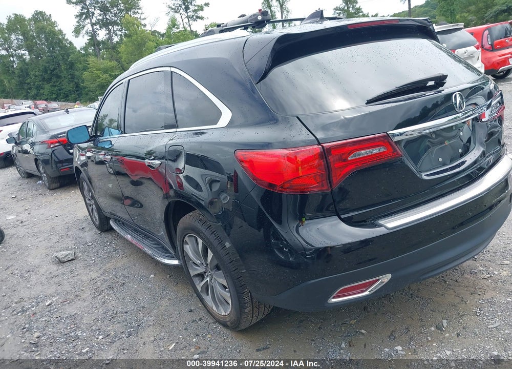 2014 ACURA MDX TECHNOLOGY PACKAGE VIN: 5FRYD3H40EB009515